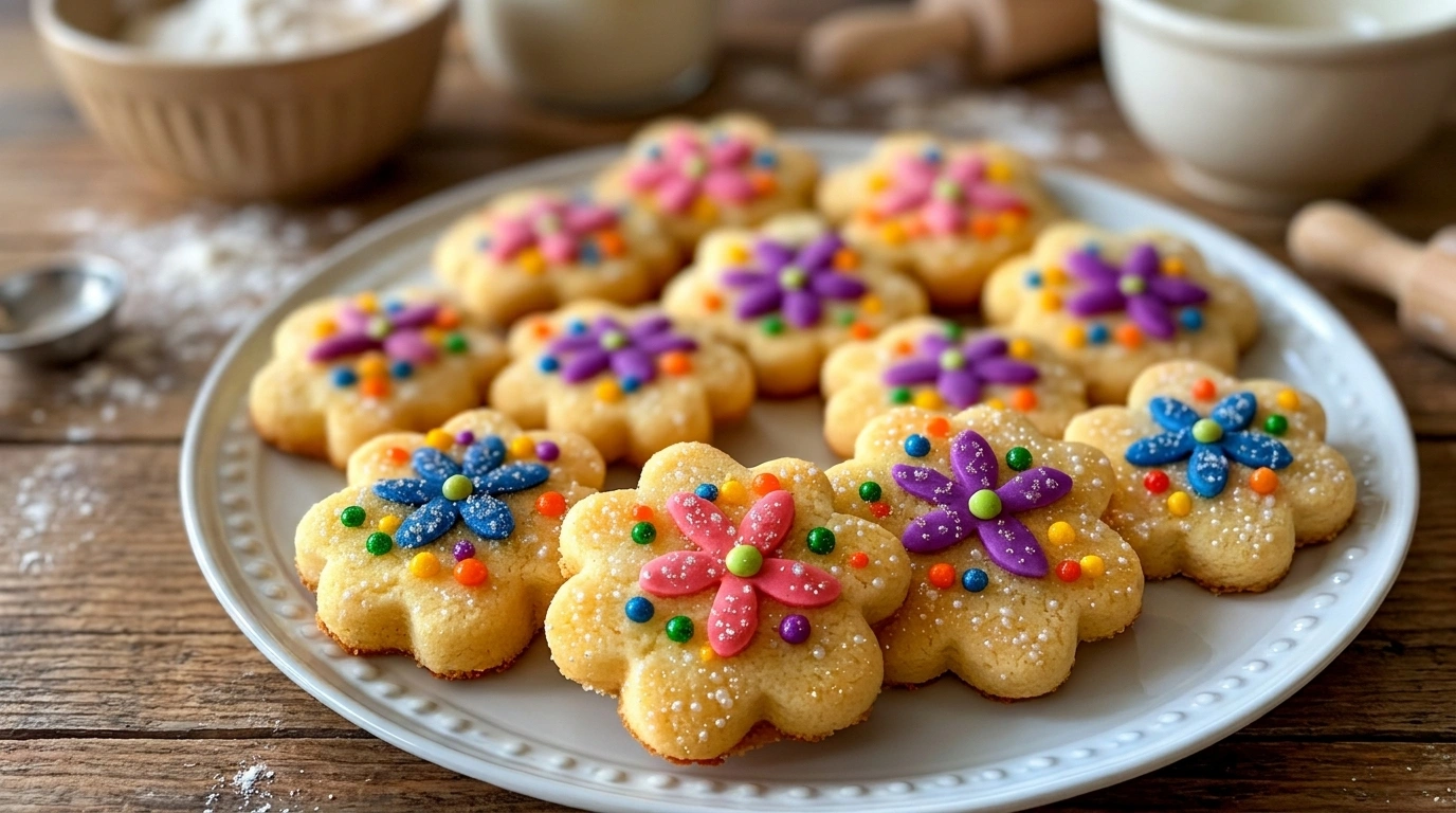Sockerkaka med blommor | Lätt och vacker vårdessert - traditionellt Svensk Vårdessert recept, perfekt till vardagsmiddag